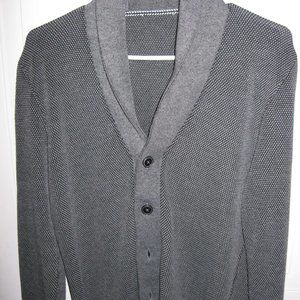 Men's gray cardigan